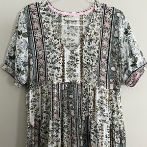 LOLA AUSTRALIA | Med | 7 Tier Maxi Dress